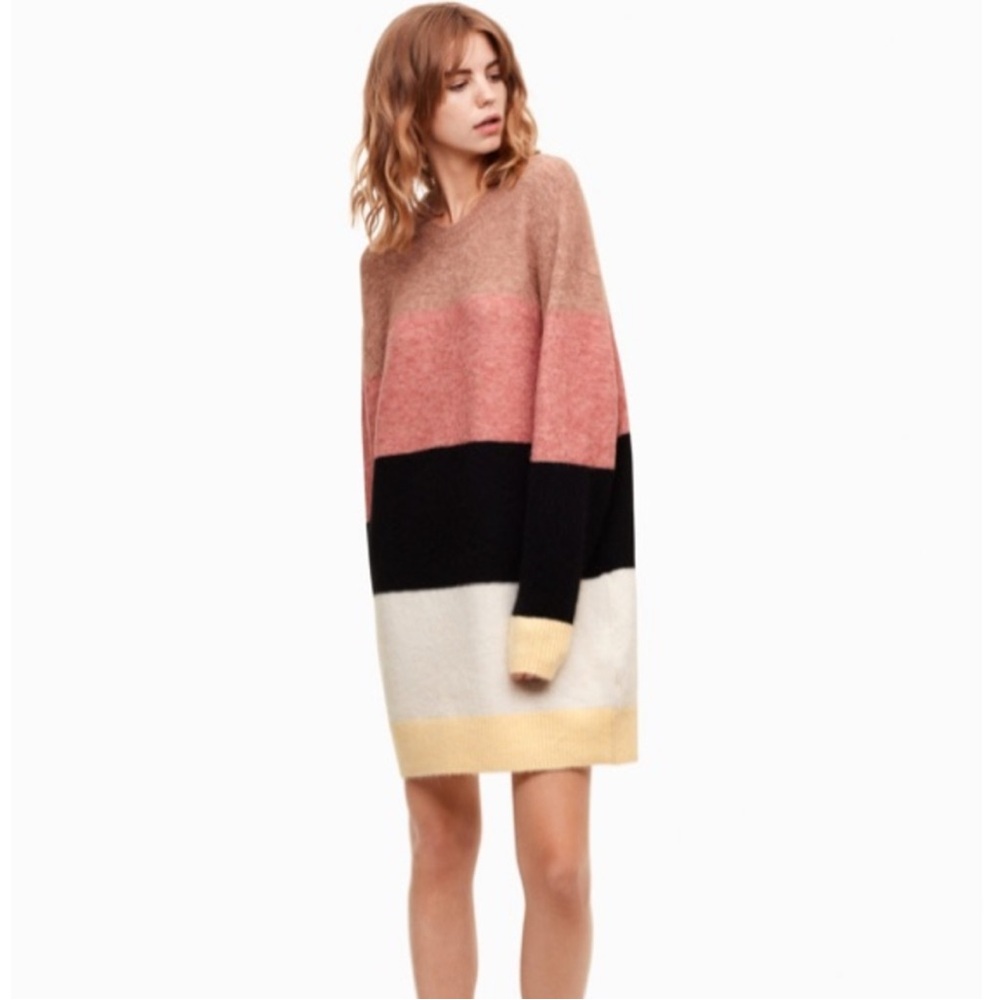Aritzia Pink and Black Mini Dress for Chic Occasions